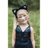 Robe de chat noir avec serre-tête, 5-6 ans