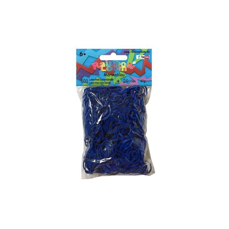 Elastiques Rainbow Loom - Bleu roi