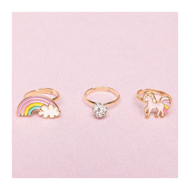 Trio de bagues - Unicorn Rainbow