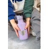 Gourde enfant inox Little Gang - Heart lilac