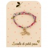 Bracelet Liberty - Crimson rose noeud doré