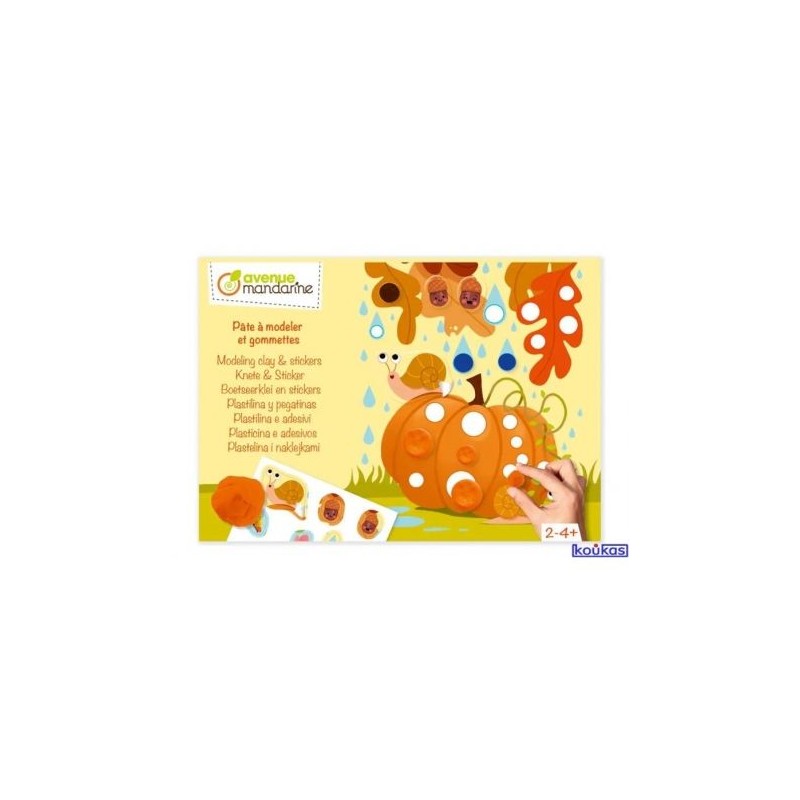 Coffret pâte à modeler et gommettes - Saisons Coffret pâte à modeler et gommettes - Saisons