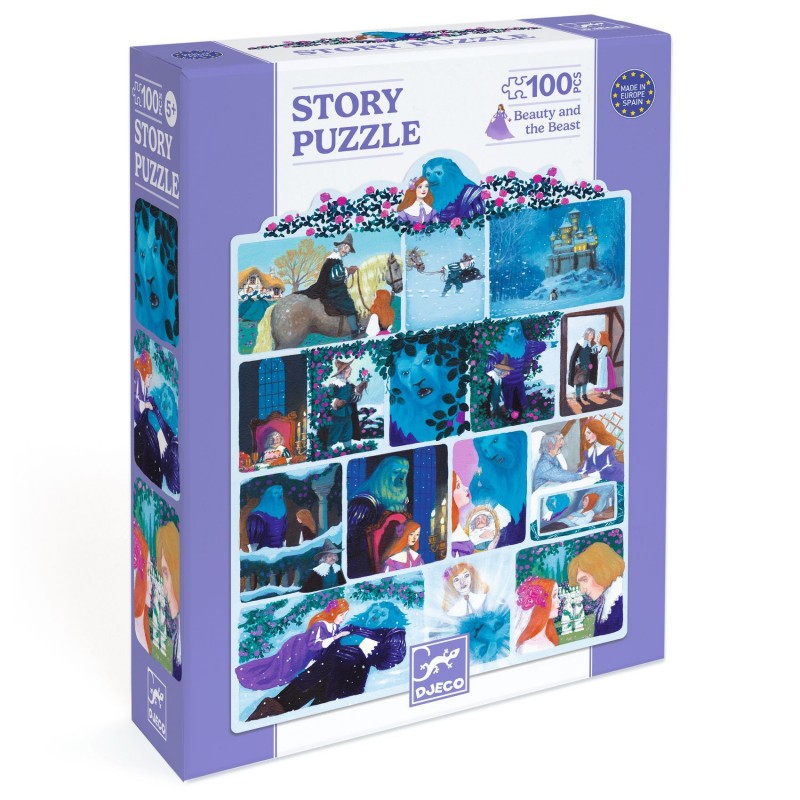 Story puzzle 100 pcs - La Belle et la Bête Story puzzle 100 pcs - La Belle et la Bête