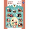 Story puzzle 54 pcs - Pinocchio