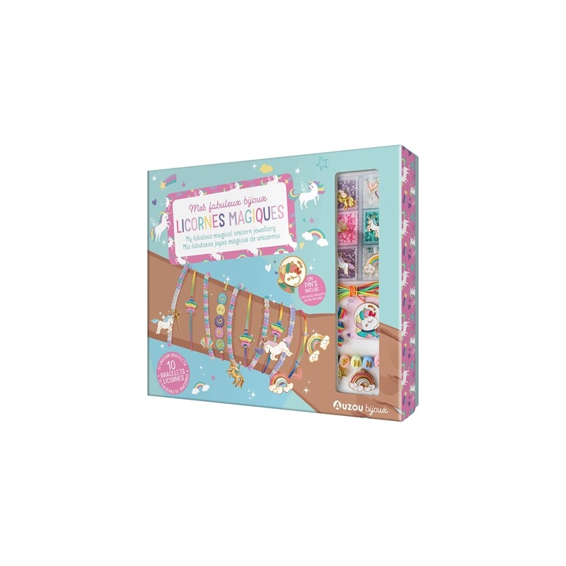 Ma boîte à bijoux - Mes fabuleux bijoux licornes magiques Ma boîte à bijoux - Mes fabuleux bijoux licornes magiques