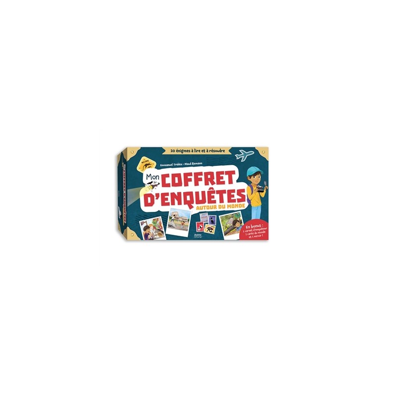 Mon coffret d'enquêtes autour du monde - 20 énigmes à lire et à résoudre