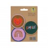 Set de 3 Patchs Little Gang - Smile/heart