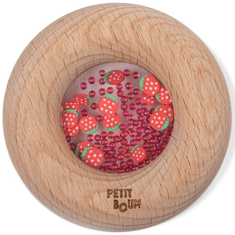 Hochet sensoriel donut - Fraise