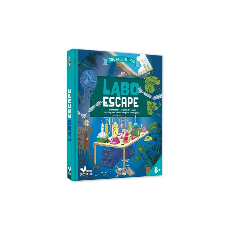 Labo escape : 3 aventures palpitantes pour retrouver le savant fou et réparer sa machine infernale !