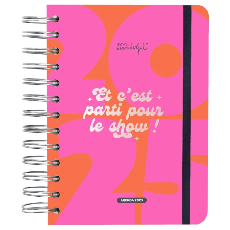 Agenda Wonder petit format 2025 Journalier - Et c'est parti pour le show !