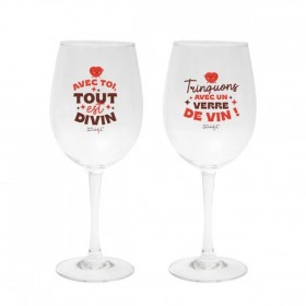 Set de 2 verres à vin -...