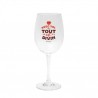 Set de 2 verres à vin - Avec toi, tout est divin. Trinquons avec un bon verre de vin !
