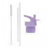 Set bouchon, paille et brosse - Licorne