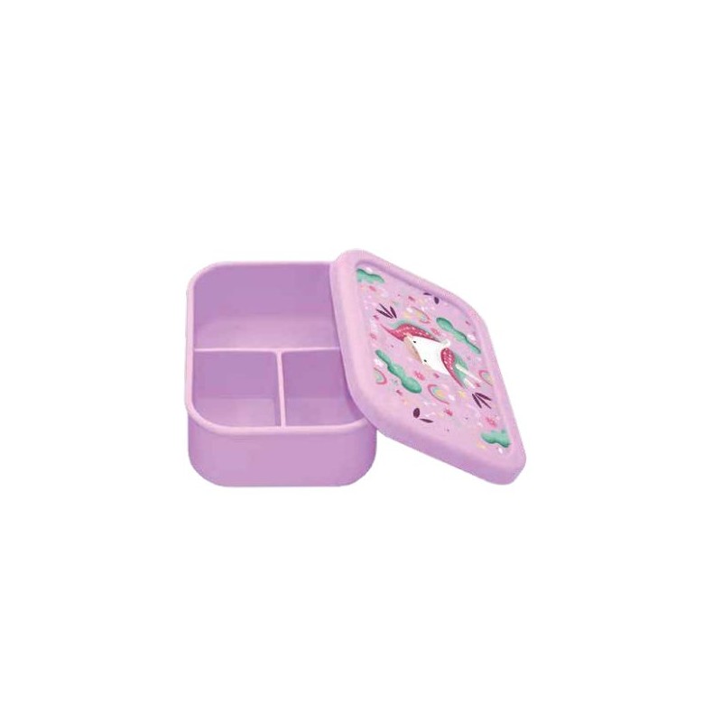 Lunchbox en silicone - Licorne