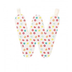 Lettre en tissu W