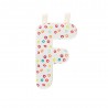 Lettre en tissu F