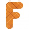 Lettre en tissu F