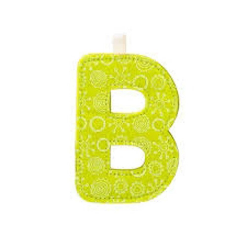 Lettre en tissu B Lettre en tissu B