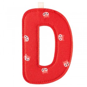 Lettre en tissu D