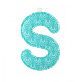 Lettre en tissu S
