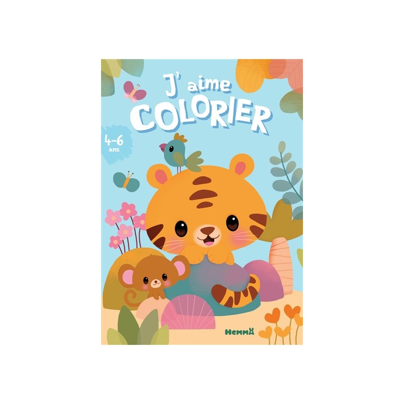 J'aime colorier (4-6 ans) (Tigre et singe)