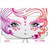 Tatouage de visage - Reine de coeurs