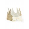 Couronne de princesse à sequins dorés