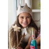 Couronne de princesse à sequins dorés