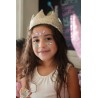 Couronne de princesse à sequins dorés