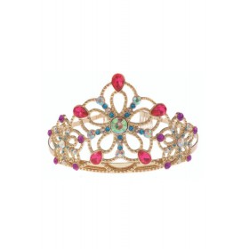 Diadème métallique doré...