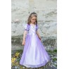 Robe de princesse en velours lilas - Raiponce, 5-6 ans