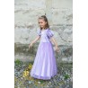 Robe de princesse en velours lilas - Raiponce, 5-6 ans