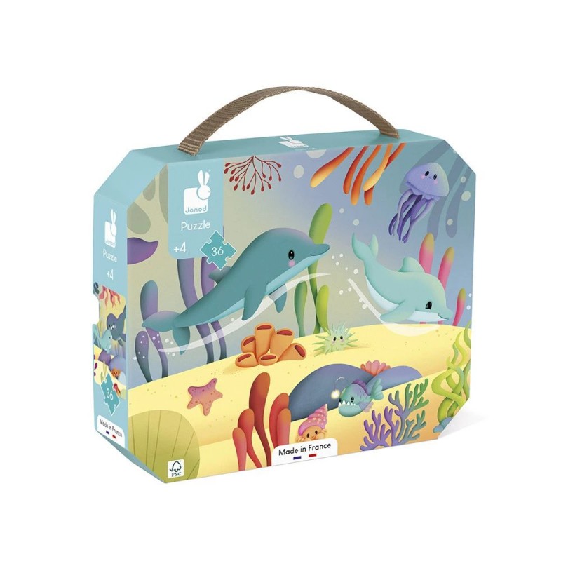 Puzzle panoramique Les animaux marins - 36 pièces