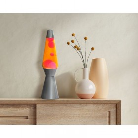 Lampe à lave base argentée...