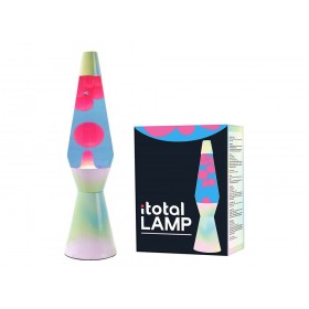 Lampe à lave base argentée...