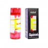 Sablier liquide spirale rouge
