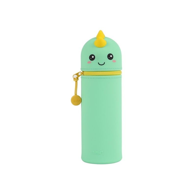 Trousse en silicone 2 en 1- Dino Trousse en silicone 2 en 1- Dino