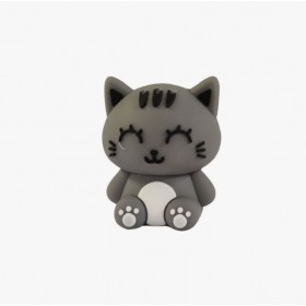 Gomme 3D - Chat gris