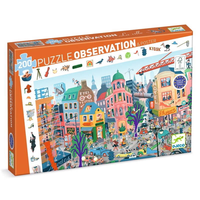 Puzzle observation 200 pcs - La ville