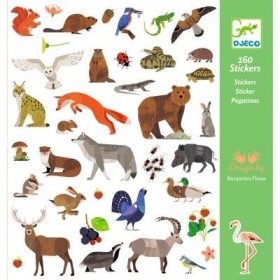 160 stickers la faune