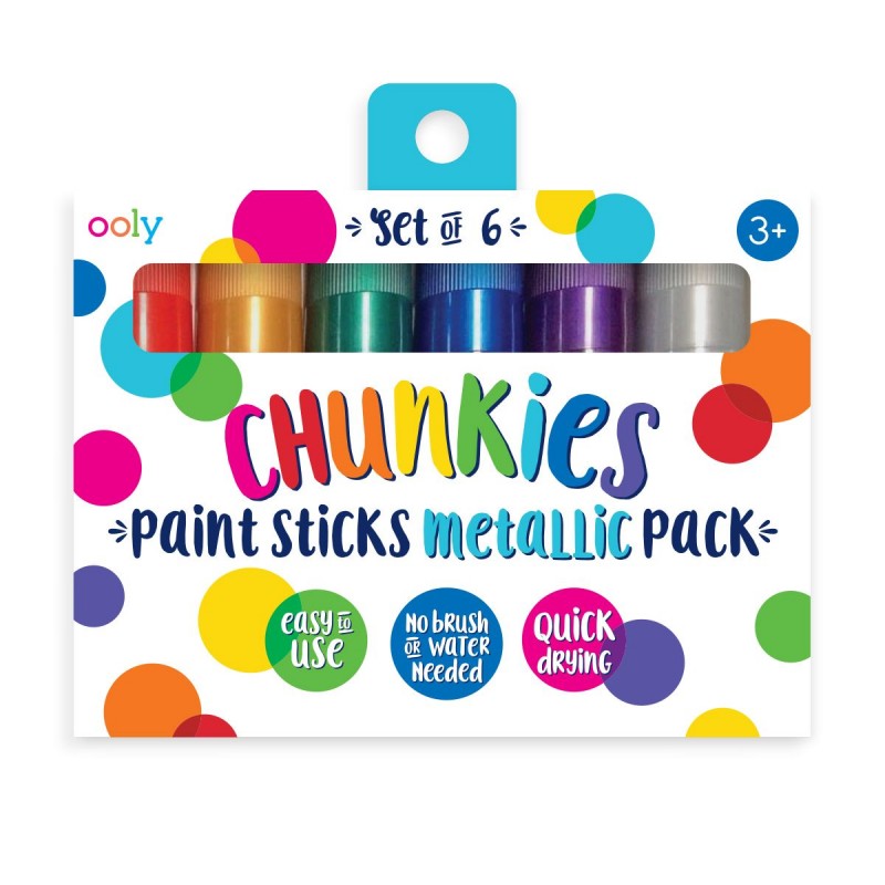 Chunkies - 6 bâtons de peinture métallique Chunkies - 6 bâtons de peinture métallique