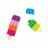 Set de 4 gommes parfumées - Icy pops