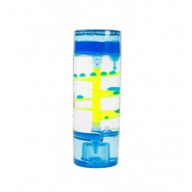 Sablier liquide spirale bleu