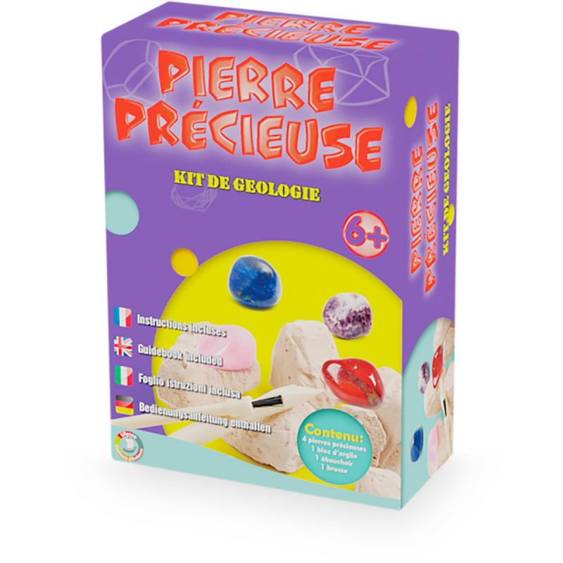 Kit géologie - Pierres précieuses Kit géologie - Pierres précieuses