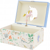 Coffre musical - Licorne bleu ciel