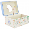 Coffre musical - Licorne bleu ciel
