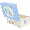 Coffre musical - Licorne bleu ciel