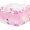 Coffre musical - Licorne fleurs