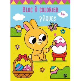 Pâques : bloc à colorier : 4+