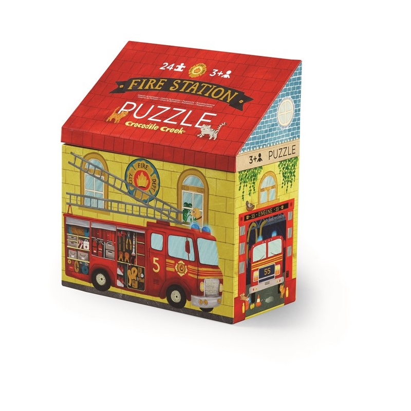 Puzzle maison - La caserne des pompiers (24 pcs)